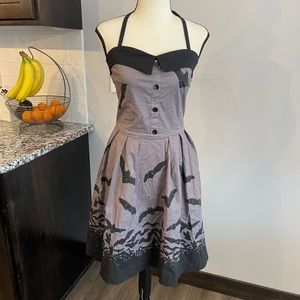 Sourpuss Retro Bat Dress Size MEDIUM